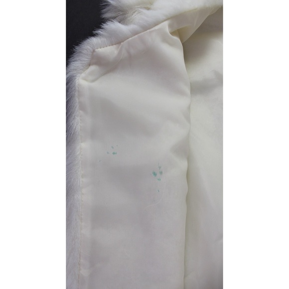 Gap NWT Faux Fur Natural Ecru Oversized Open Vest Small Medium Bloggers Favorite - Picture 6 of 11
